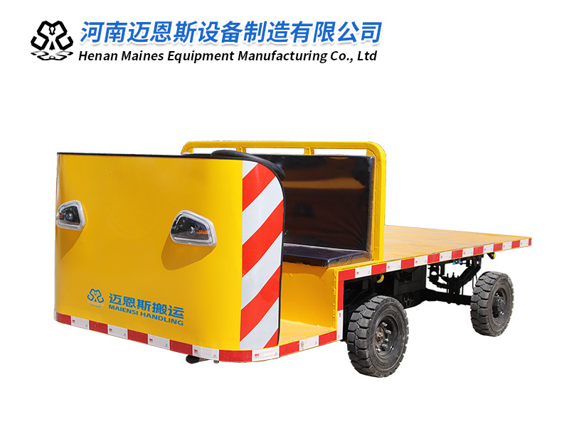 駕駛式電動四輪平板運輸車 車間物料轉(zhuǎn)運